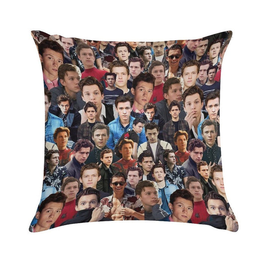 Tom Holland Collage Soft Warmth Comfort Throw Pillow