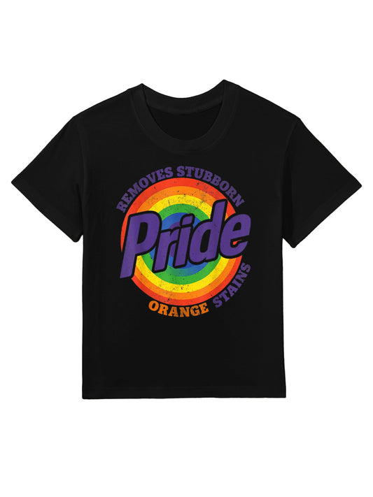 Pride Removes Stubborn Orange Stains Pride Month LGBTQ Retro Kids T-Shirt