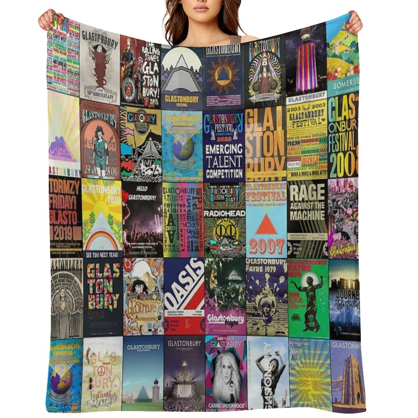 Glastonbury Festival Throw Blanket