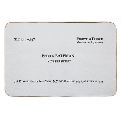 Patrick Bateman American Psycho Business Card Bath Mat