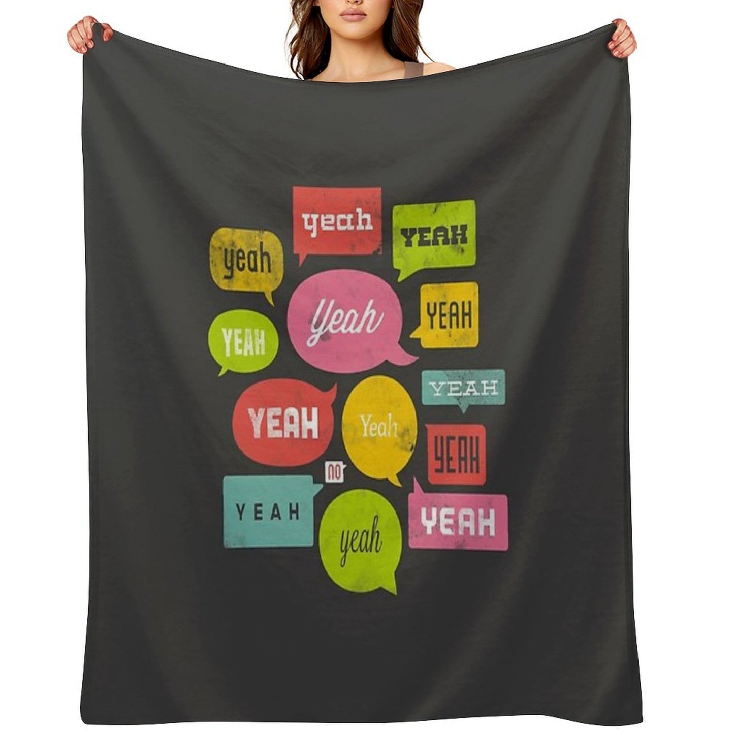 The Yeah, Yeah, Yeah Shirt Throw Blanket