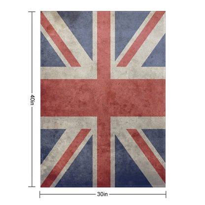 Union Jack Throw Blanket - Warm Winter Blanket with UK Flag Throw Blanket
