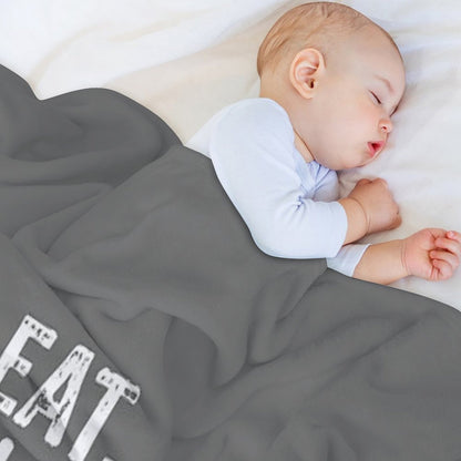 Best Eat Sleep Cricket Gift Design Throw Blanket