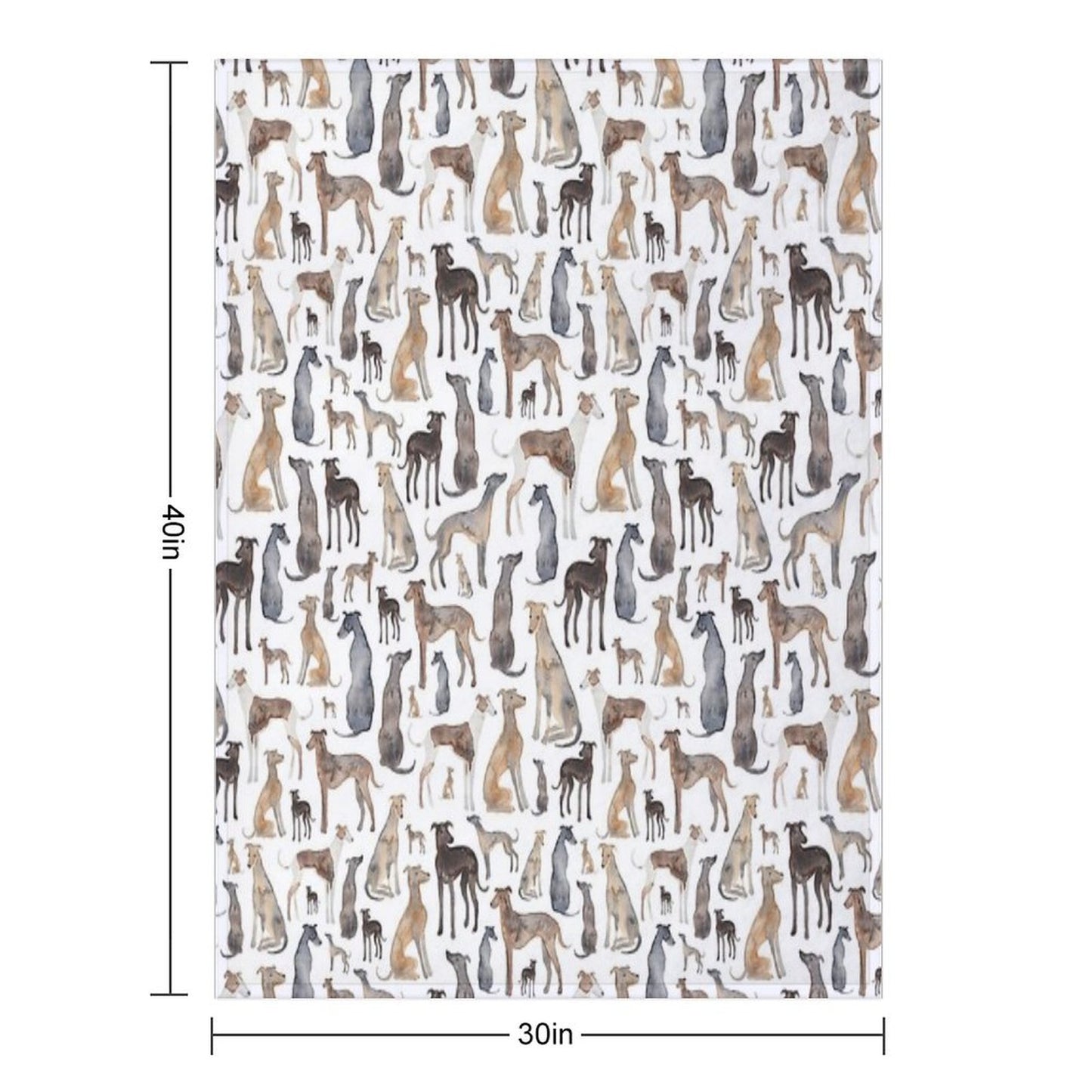 Greyhounds, Wippets And Lurcher Dogs! Throw Blanket