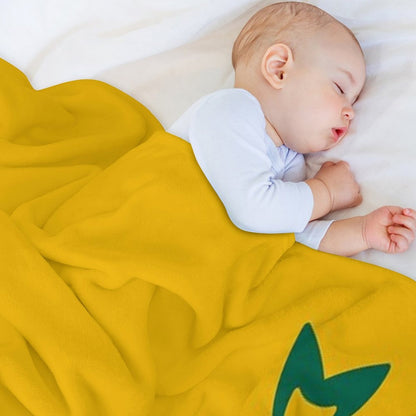 Australia Rugby Wallabies Yellow Wallaby Throw Blanket