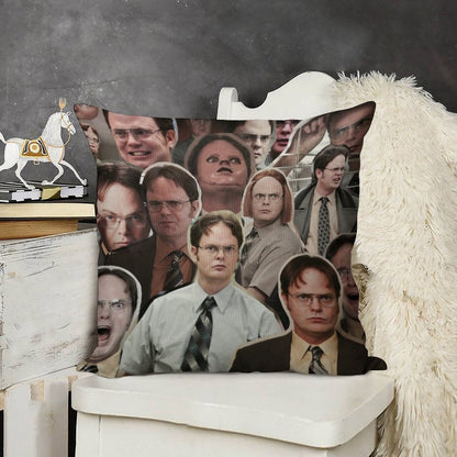 Dwight Schrute - The Office Linen Throw Pillow Cover