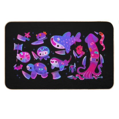 Stabby Marine Life Bath Mat