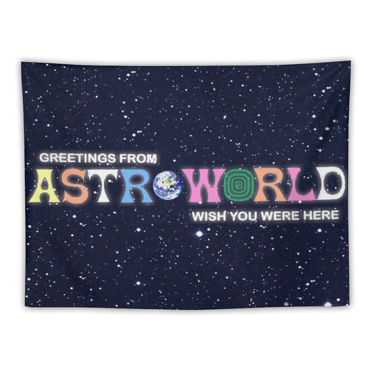 Greetings From, Astro Fan Cover Tapestry