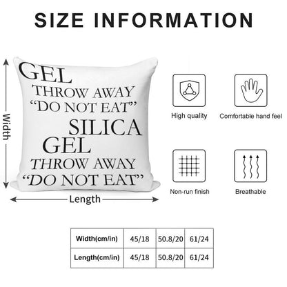 SILICA GEL Soft Fade-Resistant Throw Pillow