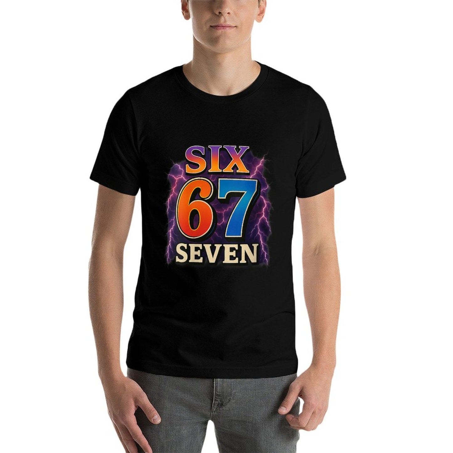 Womens 67 Six Seven 6 7 Meme Design Funny 6 7  Moisture-wicking T-Shirt