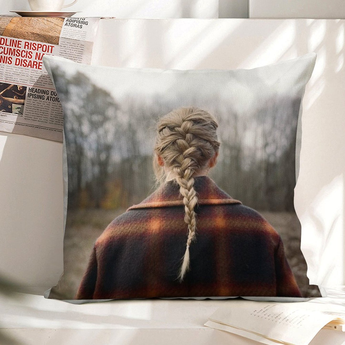 Evermore Linen Throw Pillow Cover