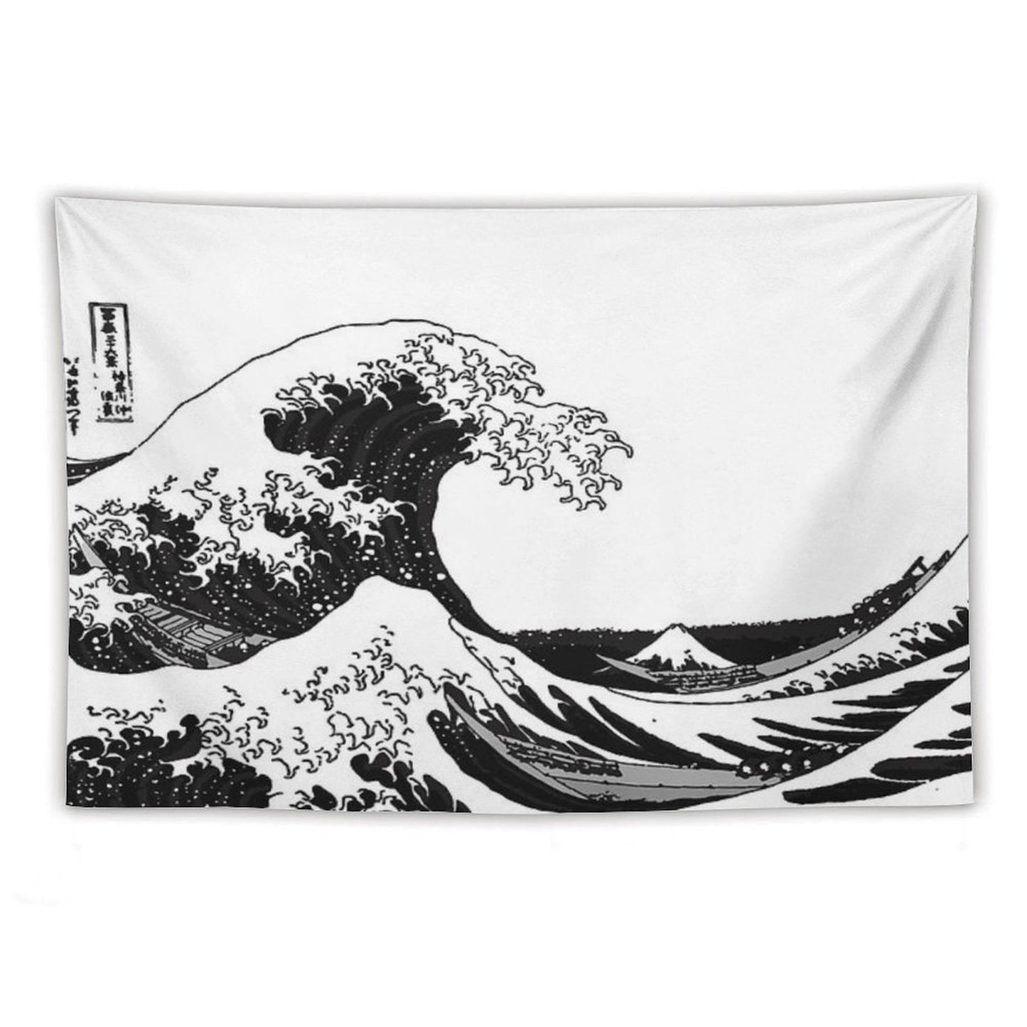Great Wave Monochrome Tapestry