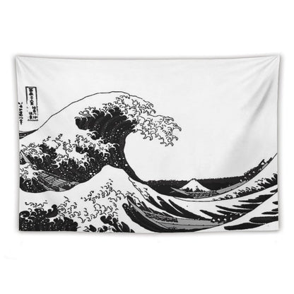Great Wave Monochrome Tapestry