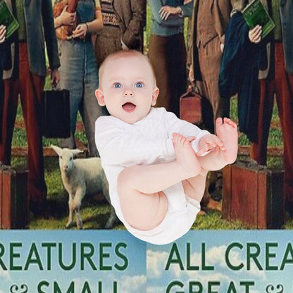 All Creatures Great And Small Vintage Throw Blanket