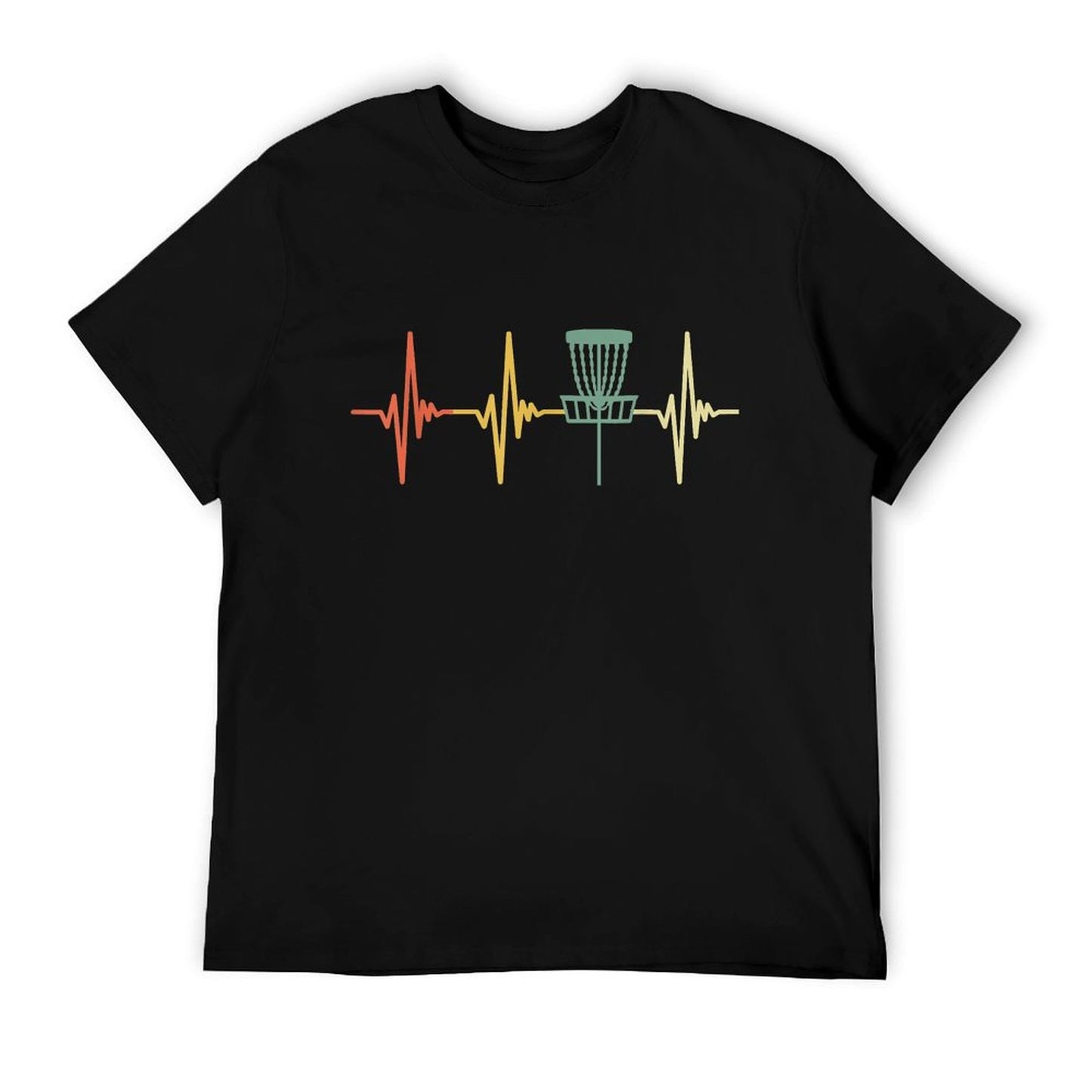 Vintage Disc Golf Retro Heartbeat Gift Disc Golf T-Shirt
