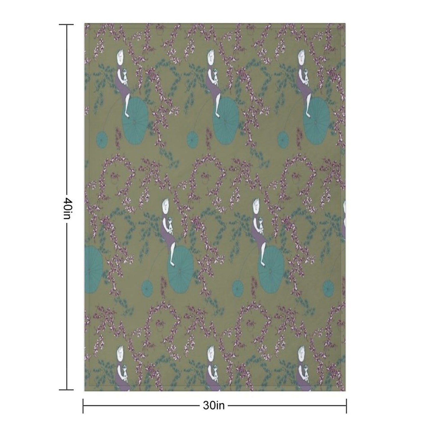 My Cat And I Riding Our Bikes Throw Blanket