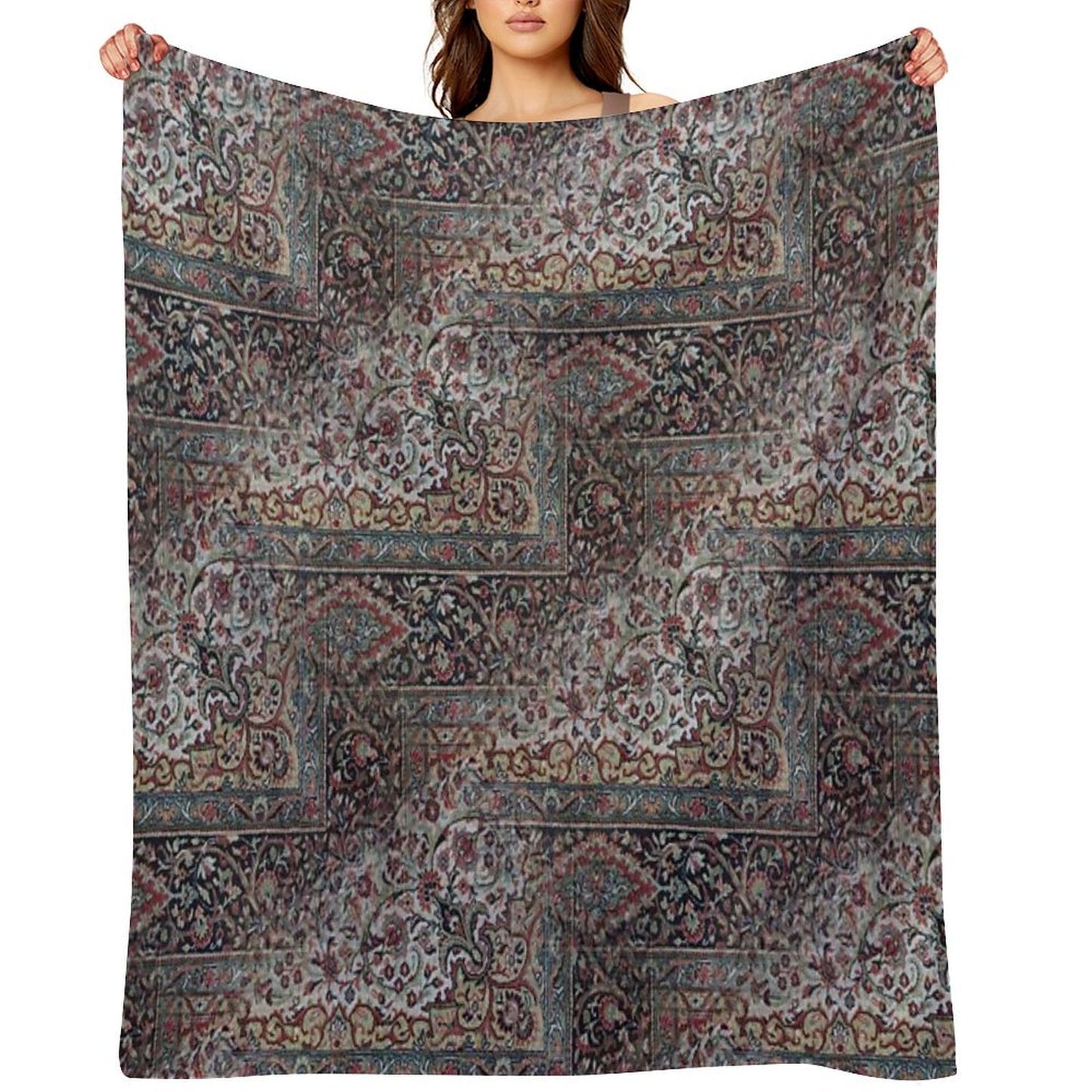 My Grandma's Carpet Throw Blanket