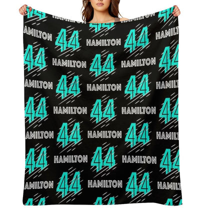 F1 Lewis Hamilton Throw Blanket