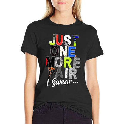 Sneaker Head Just One More Pair...Sneakerhead Graphic  Heathered Texture T-Shirt