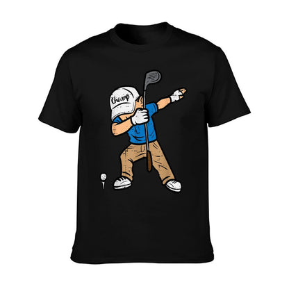 Dabbing Golfer Funny Golfing Golfer Dad Men Boys Kids Youth T-Shirt