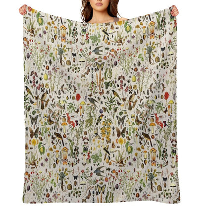 Biology of America USA Throw Blanket