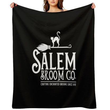 Salem Broom Company - Witch Halloween Lazy Costume Women Throw Blanket