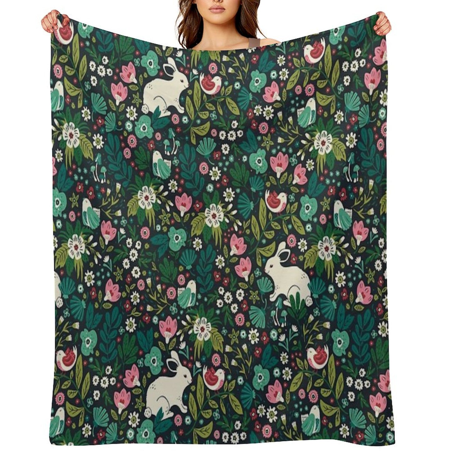 Forest Friends Throw Blanket