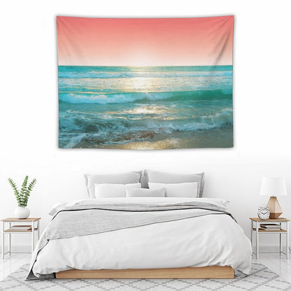 Aqua And Coral, 1 Tapestry