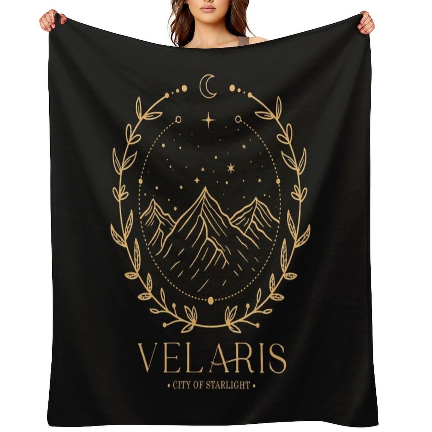 Acotar Velaris City Of Starlight The Night Court Throw Blanket