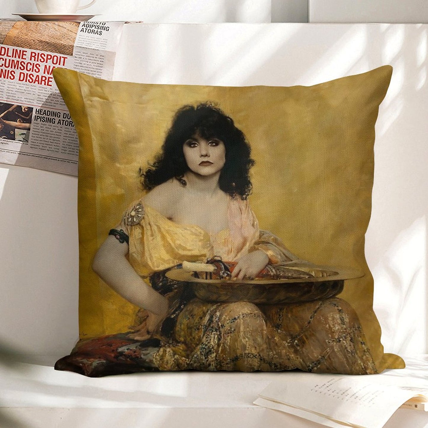 WWDITS Nadja HD Linen Throw Pillow Cover