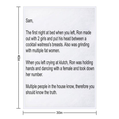 The Note Throw Blanket