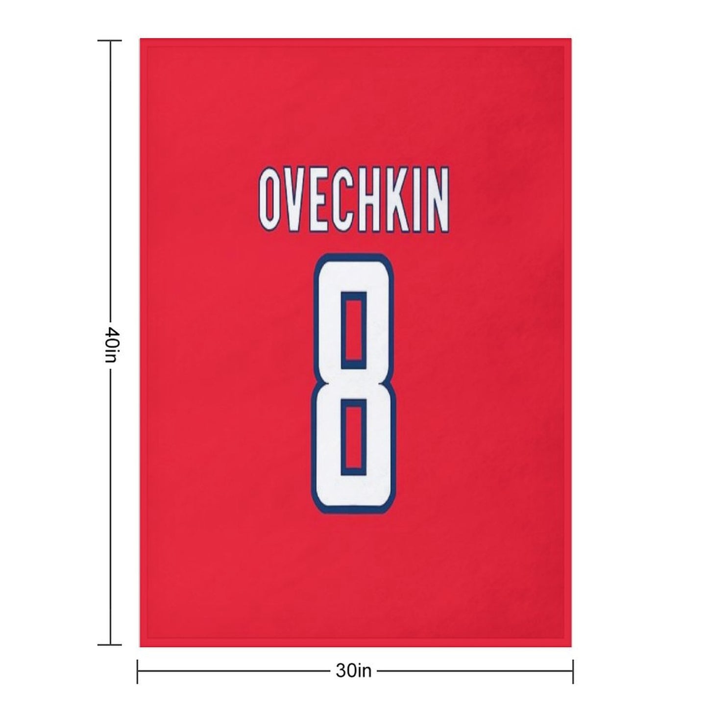 Alex Ovechkin 8 Throw Blanket