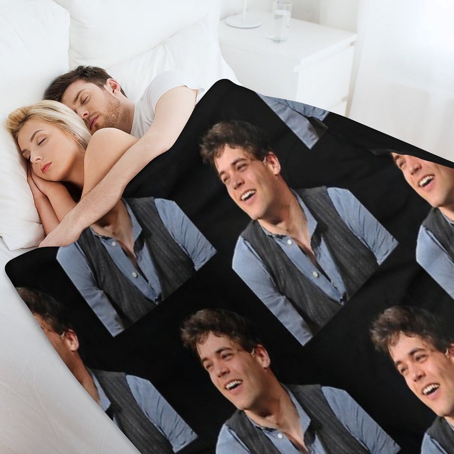 Jeremy Jordan Newsies Throw Blanket