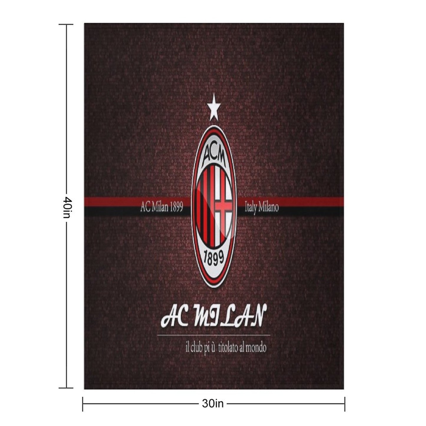 CLASSIC AC MILAN Throw Blanket