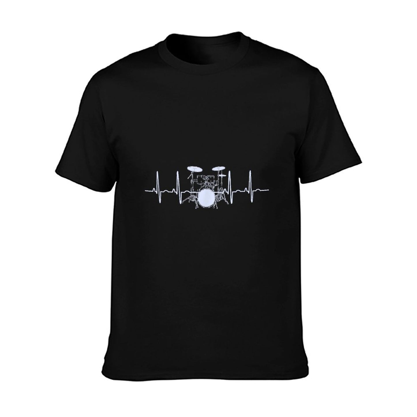 Drum Heartbeat Lifeline Music Lover Gift Drummer T-Shirt