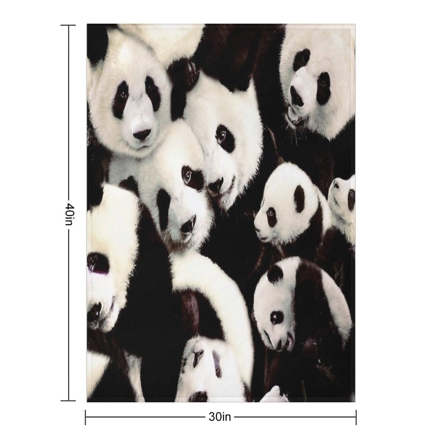 Pandas Throw Blanket