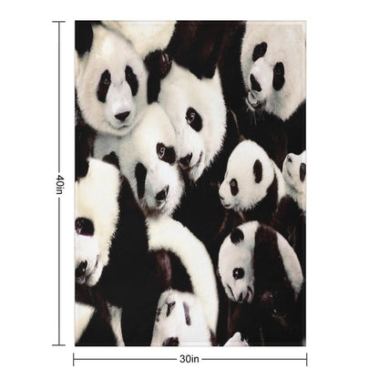Pandas Throw Blanket