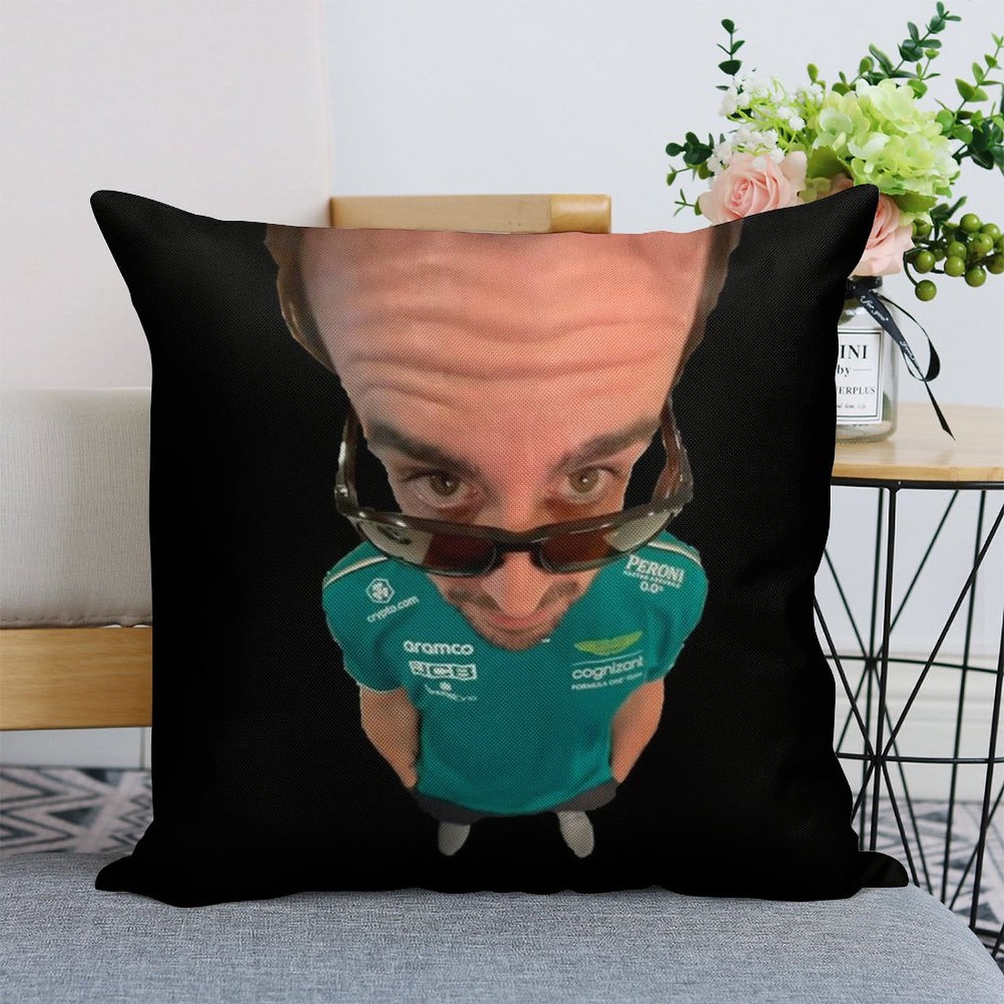 Ferdinand Meme Linen Throw Pillow Cover