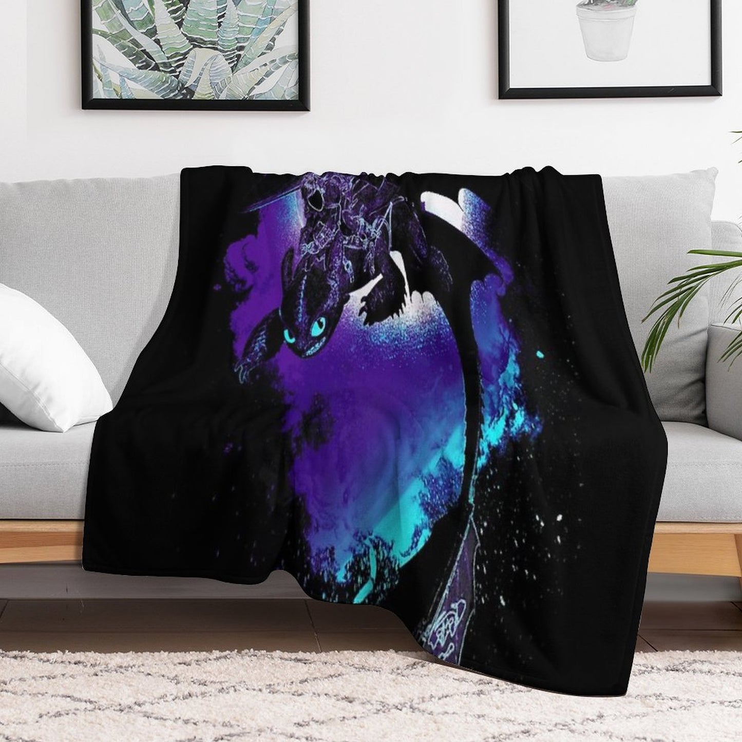 Soul of The Nightfury Throw Blanket