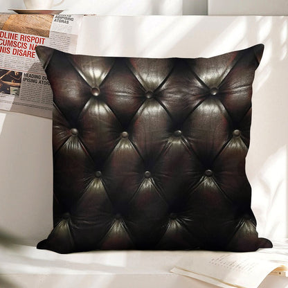 Chesterfield Natural Linen Throw Pillow Cover