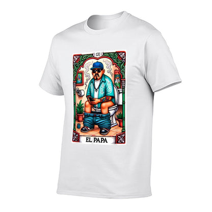 El Papa Latino Tarot Card Spanish Doing Dad Shit Fathers Day  Soft T-Shirt