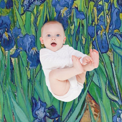 Irises by Vincent Van Gogh (May 1889) Throw Blanket