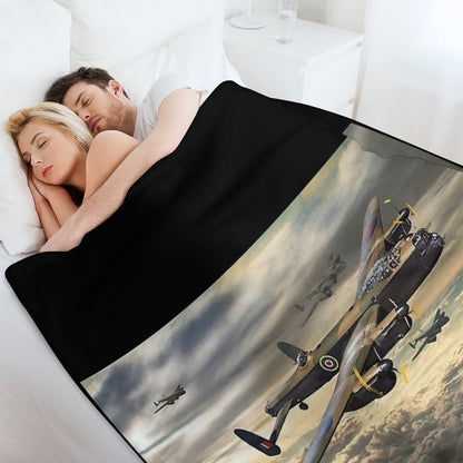 Avro Lancaster Throw Blanket