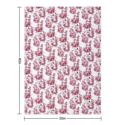 Men Toile Throw Blanket