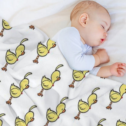 Ahiru Duck Chibi Throw Blanket