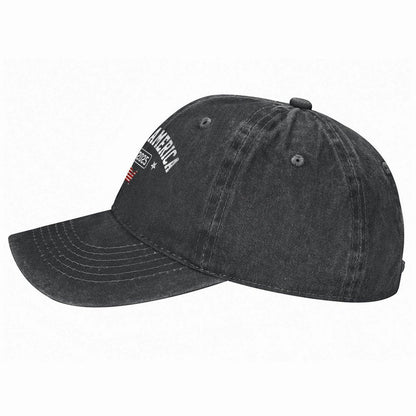 Gulf Of US America Est 2025 Vintage USA American Flag Men Baseball Cap