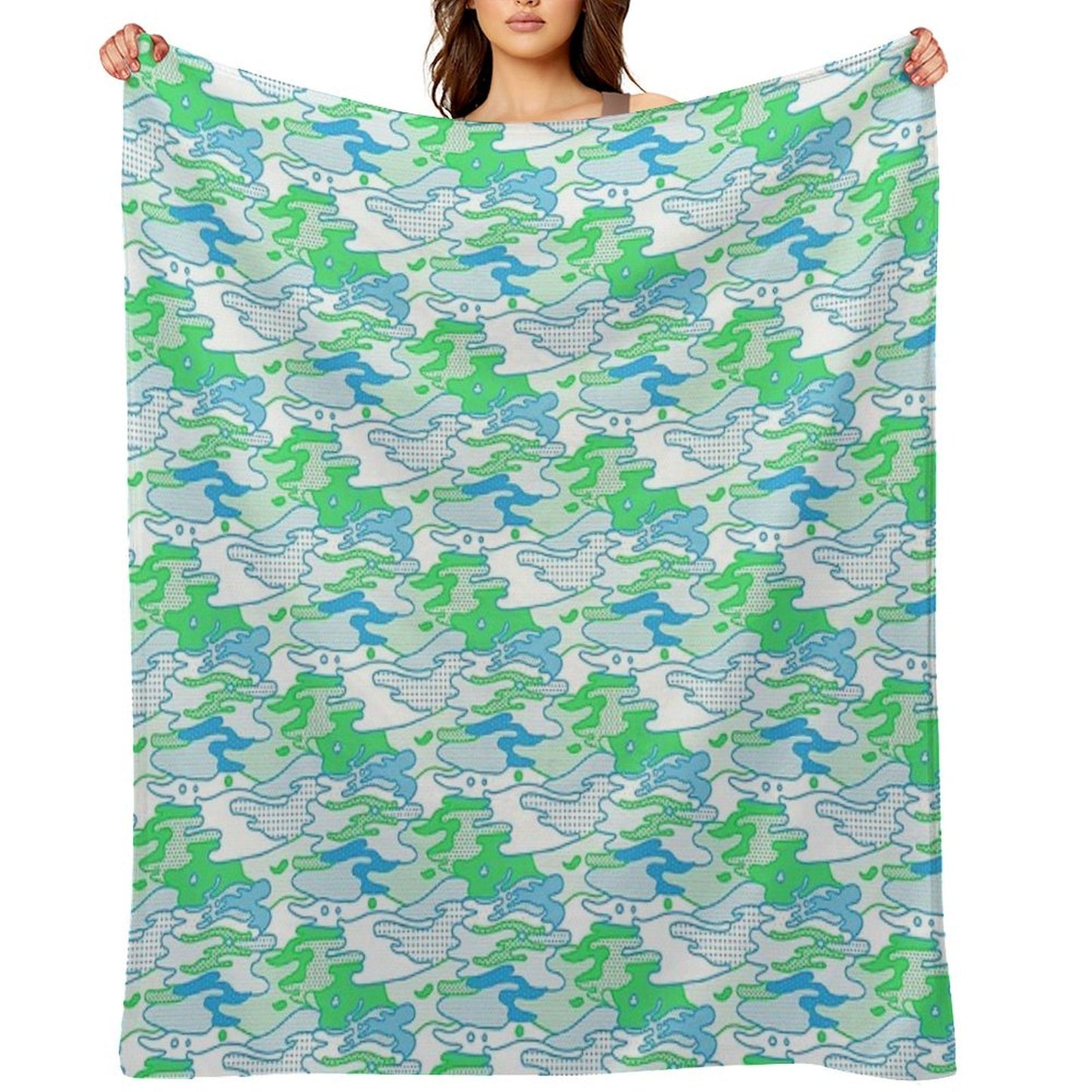 POP ART POOL Throw Blanket