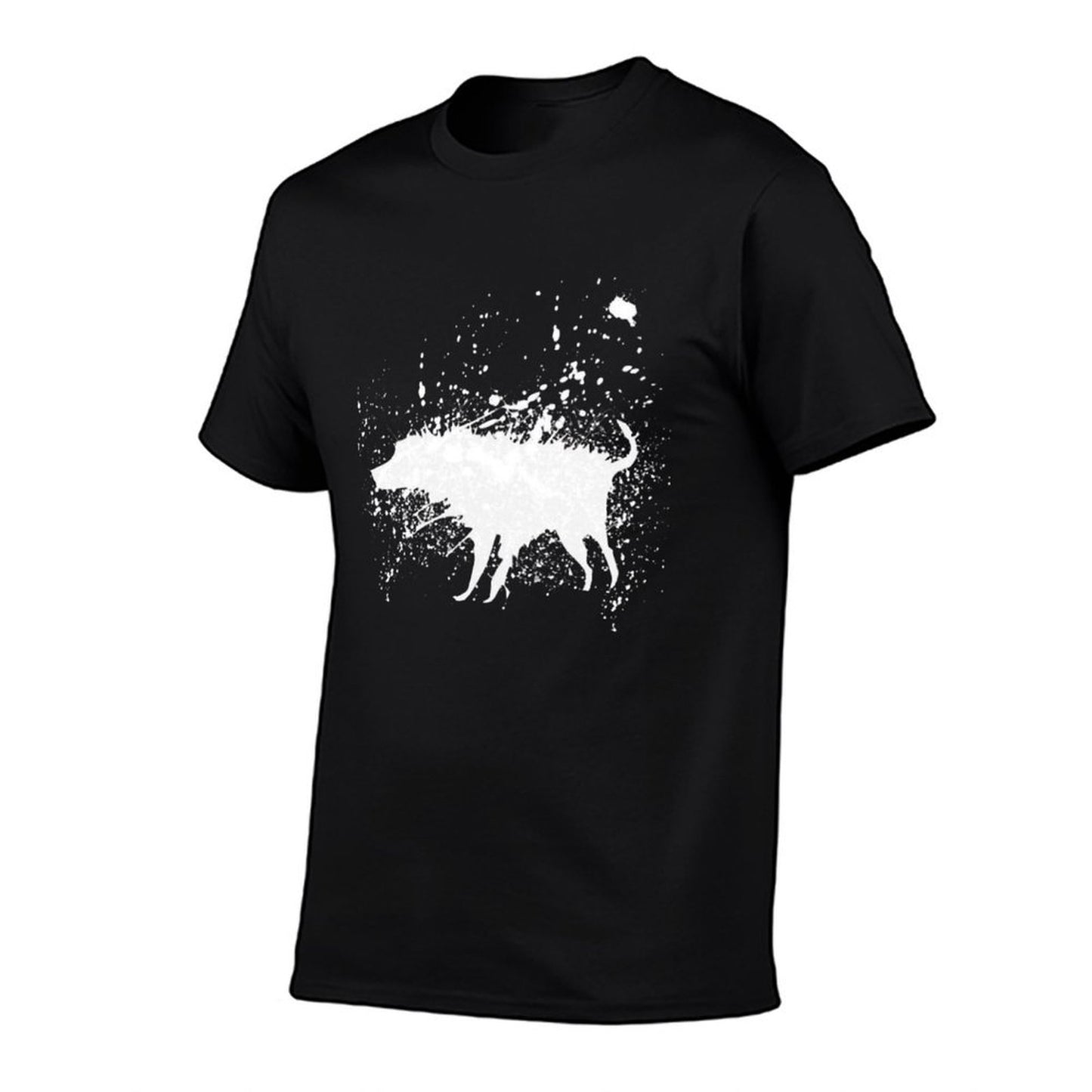 Banksy Splash Dog  Oversized Silhouette T-Shirt