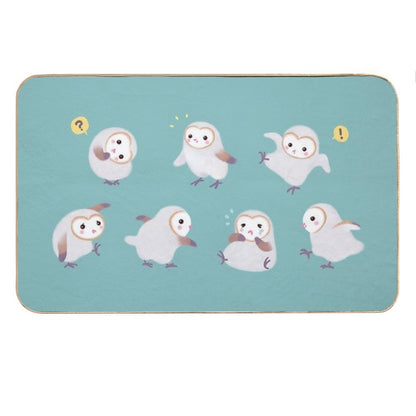 Baby Barn Owls Bath Mat