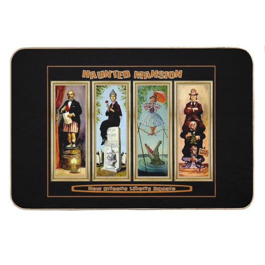HAUNTED MANSION  Vintage New Orleans Liberty Square Prints. Bath Mat